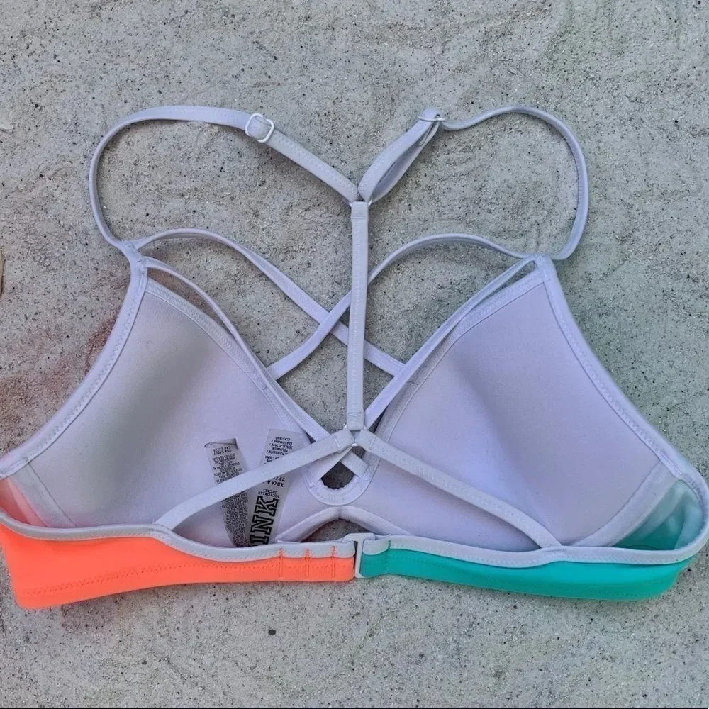 VICTORIAS SECRET PINK SWIM TOP SIZE XS NWOT